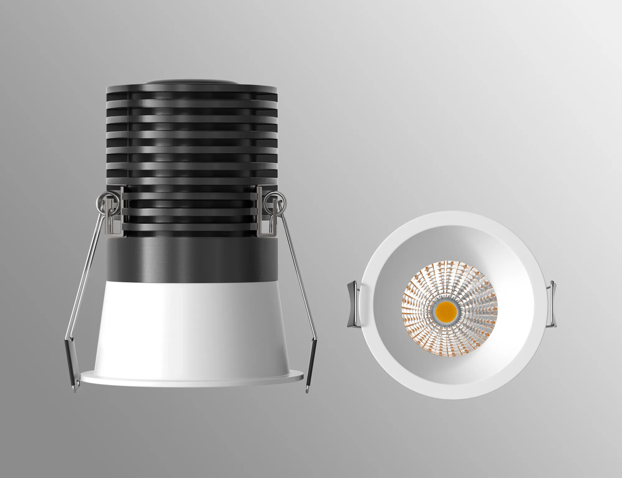 Cane Recessed Ceiling Luminaires Mantra Fusion Round Recess Ceiling